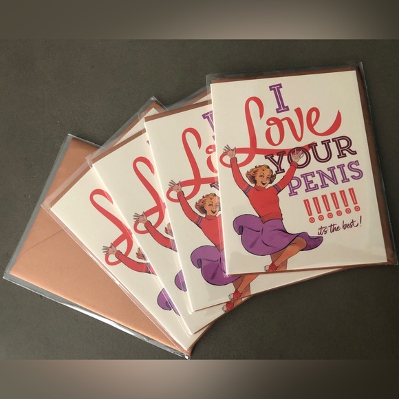 “I Love your penis” Greeting Cards - Picture 3 of 9